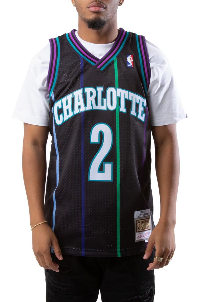 Larry Johnson Charlotte Hornets 1992-93 Reload Swingman Jersey