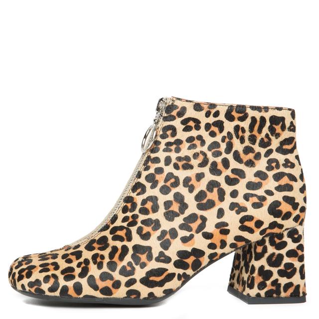 Bossanova-F Cheetah Heeled Booties