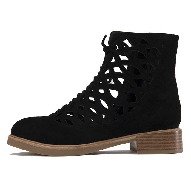 Jeffrey Campbell Adderly Cut-Out Lace Up Boots