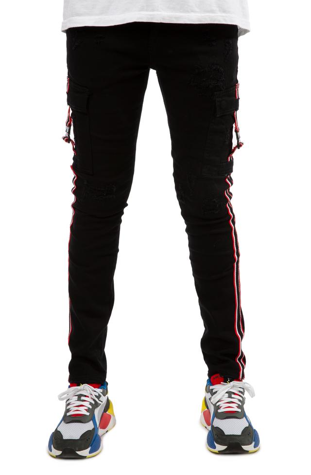 Oberon Cargo Stripe Jeans