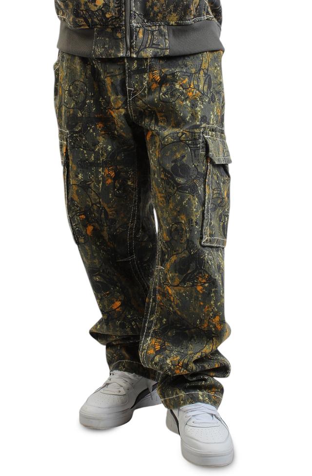 Buddha Camo Big T Cargo Pants