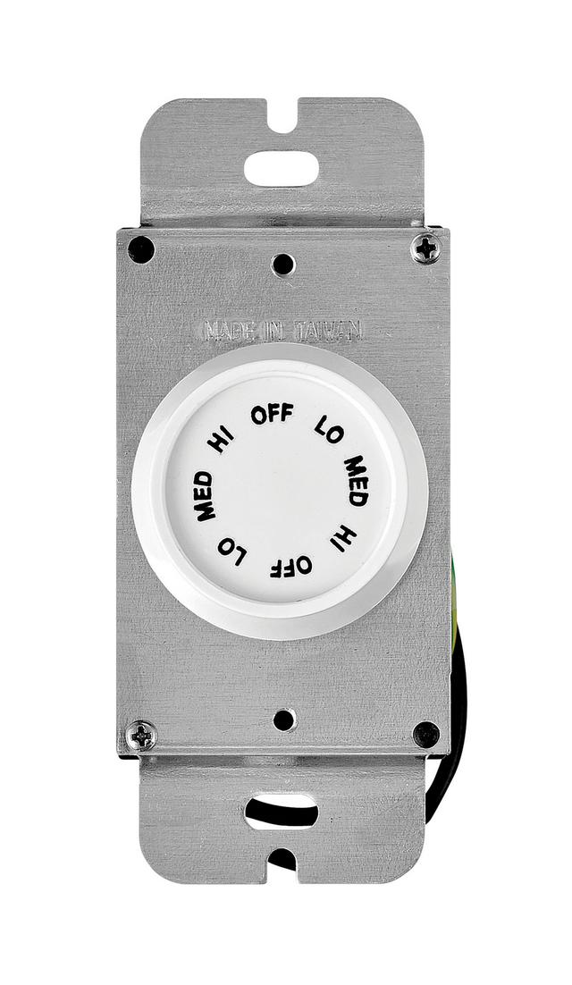 Hinkley Wall Control 3 Speed Rotary in Appliance White