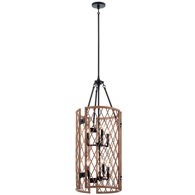 Oana 6-Light Foyer Chandelier in Palm