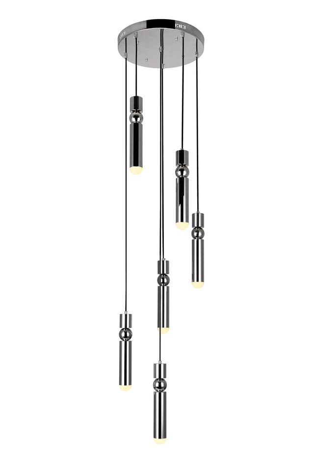 Chime LED Pendant with Polished Nickel Finish