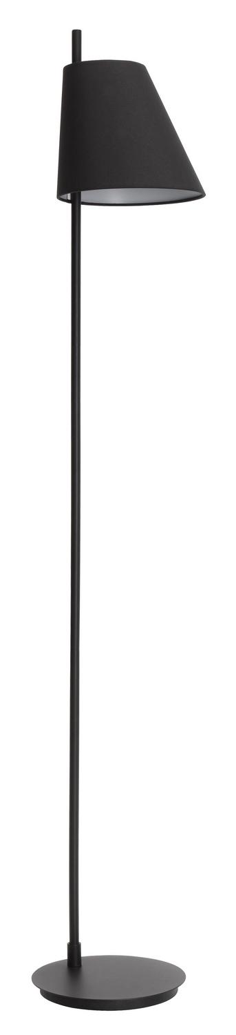 Structured Black One Light Floor Lamp from the Estaziona Collection