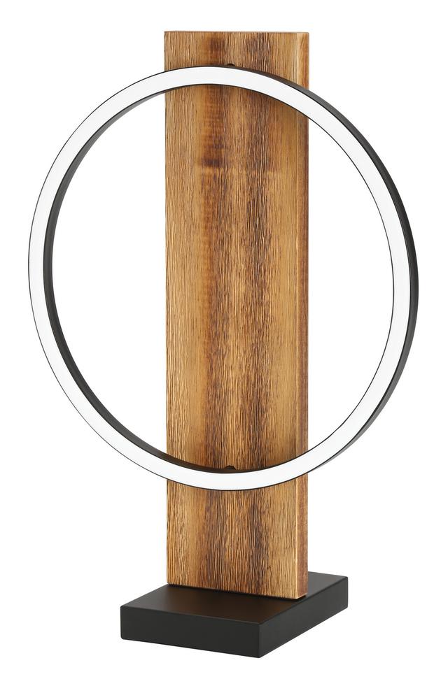 Brushed Pine Wood LED Table Lamp from the Boyal Collection