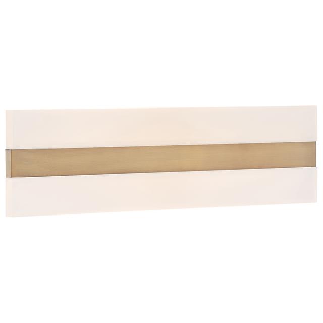 Netherton 2-Light LED Bathroom Vanity Light in Antique Brass