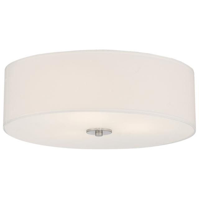 Brushed Steel LED Flush Mount from the Mid Town Collection