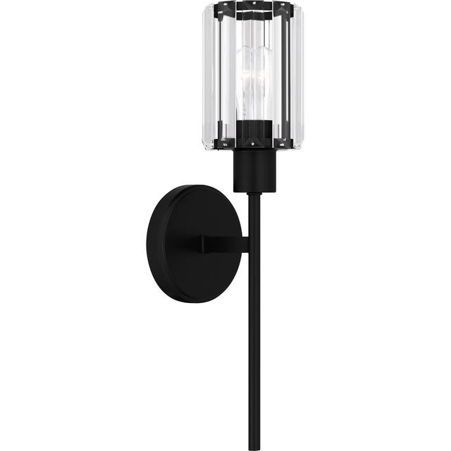 Matte Black One Light Wall Sconce from the Isla Collection