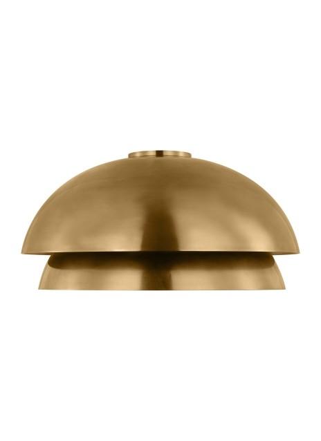 Natural Brass LED Flush Mount from the Shanti Collection