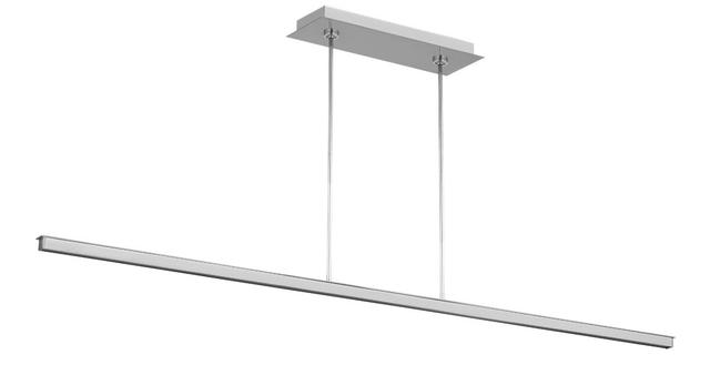 Polished Stainless Steel LED Linear Suspension from the Stagger Collection