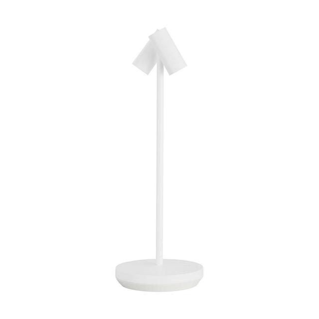 Matte White LED Table Lamp from the Doppia Collection