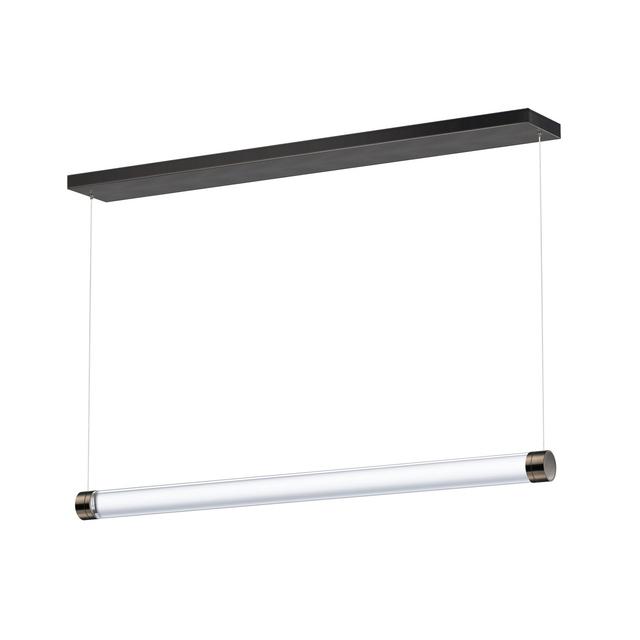 Gunmetal LED Linear Pendant from the Vanish Collection