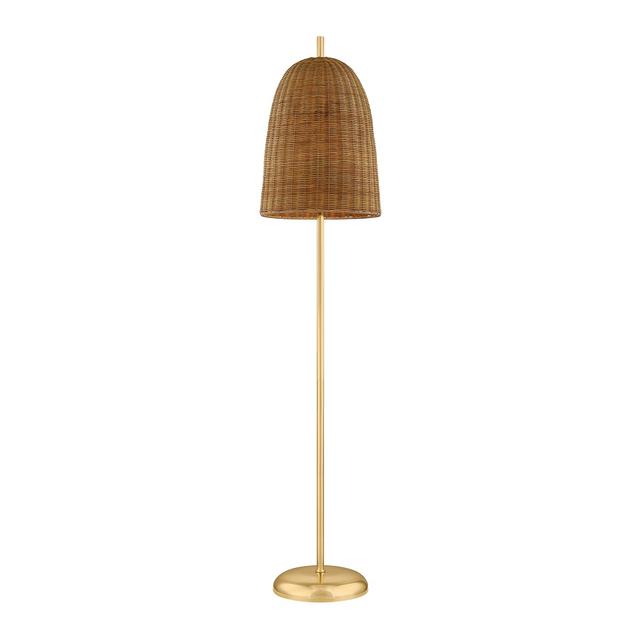 Aged Brass  Floor Lamp from the Beatrice Collection