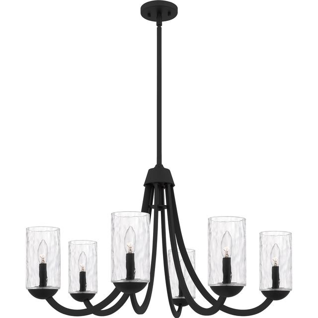 Matte Black  Chandelier from the Allard Collection