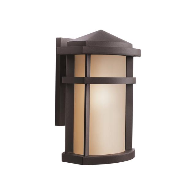 Lantana 1-Light 13" Large Outdoor Wall in Bronze