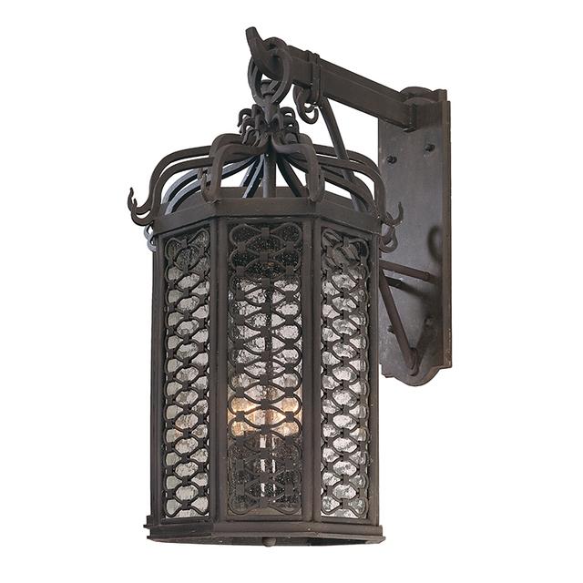 Los Olivos 4-Light Wall Lantern in Textured Iron