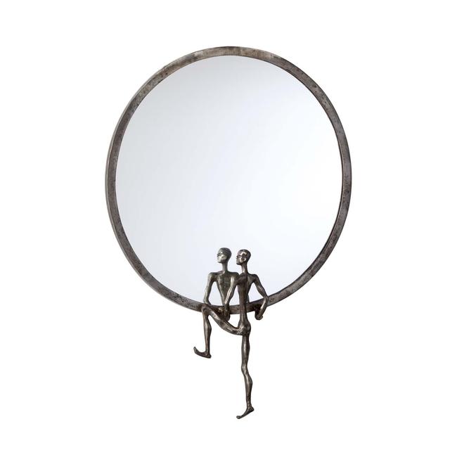 Cyan Design Kobe Mirror #2 in Raw Steel