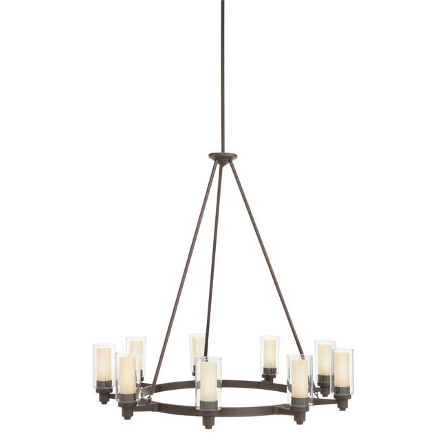 Circolo 9-Light Chandelier in Olde Bronze