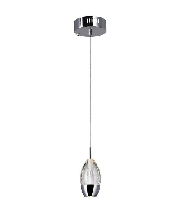 Perrier 1 Light Down Mini Pendant with Chrome finish