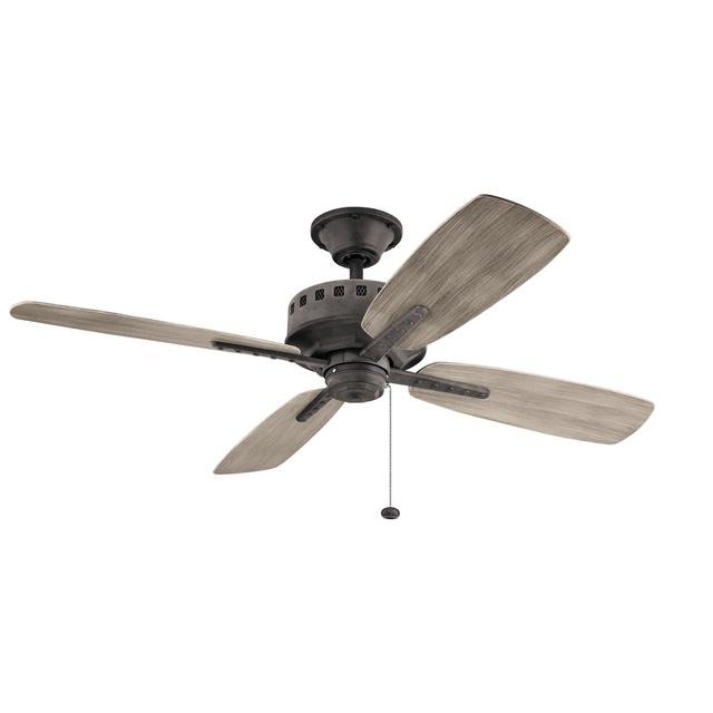 Eads 52" Outdoor Ceiling Fan in Weathered Zinc