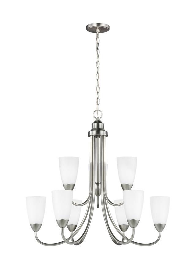 Brushed Nickel Chandelier from the Seville Collection