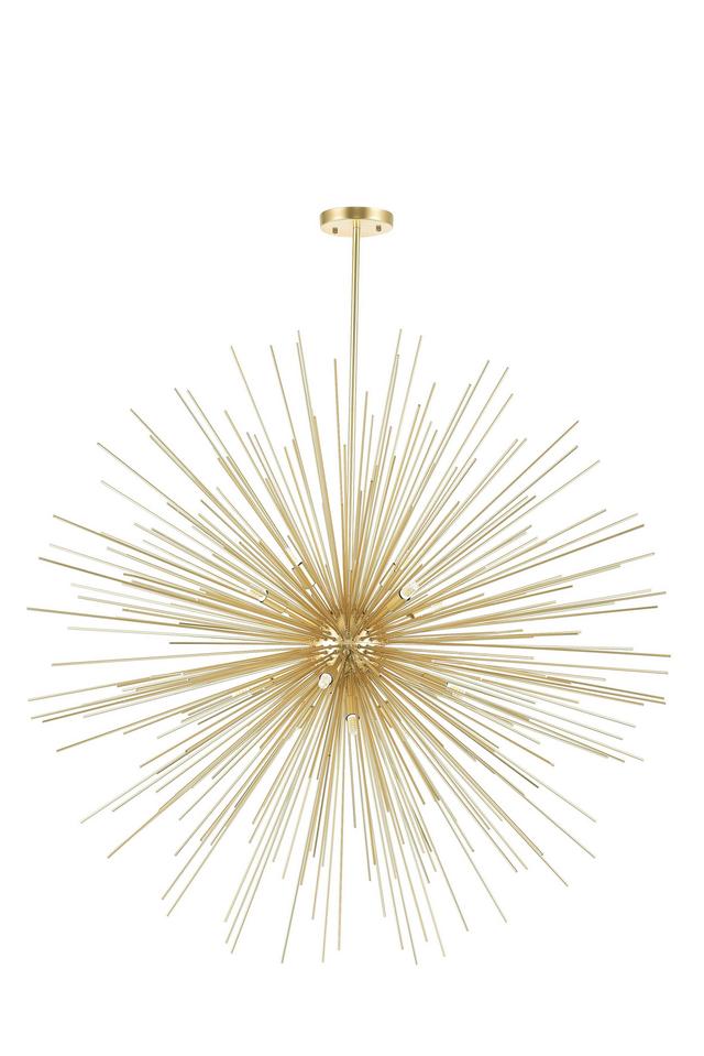 Gold Leaf 14 Light Chandelier from the Savannah Collection