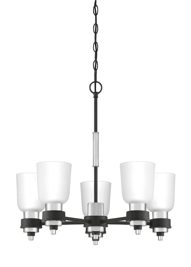 Quoizel Conrad 5-Light 22" Transitional Chandelier in Brushed Nickel