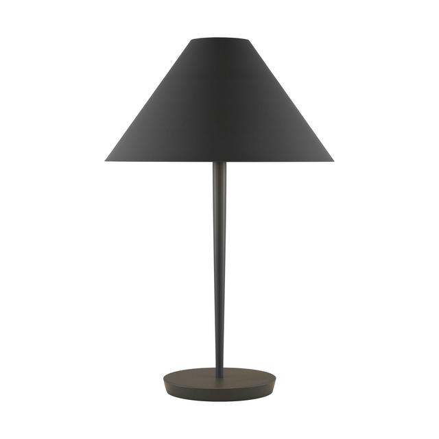 Matte Charcoal Black  Table Lamp from the Contra Collection
