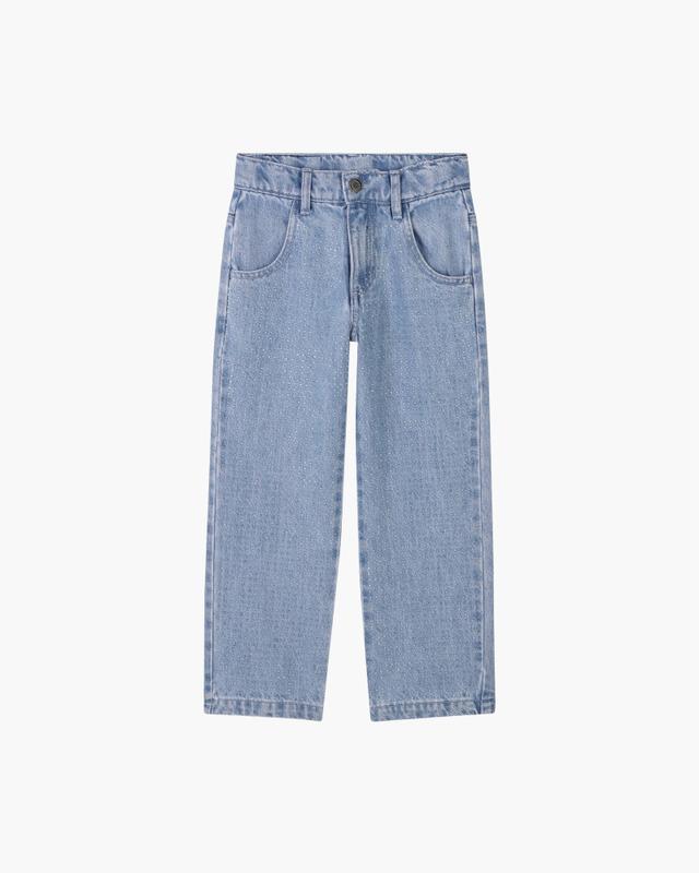 MARC JACOBS Marc Jacobs The Crystal Denim Pants in Blue, Size 6Y
