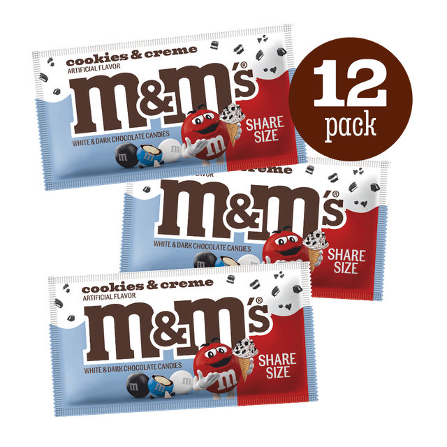 M&M'S® Cookies and Creme Chocolate Candies 12-Pack