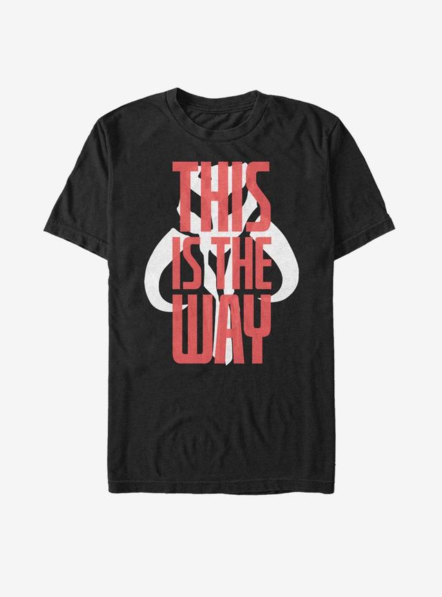 Star Wars The Mandalorian This Is The Way Bold Script T-Shirt