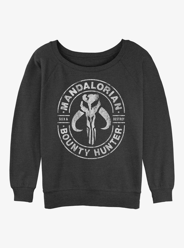 Star Wars The Mandalorian Gun For Hire Girls Slouchy Sweatshirt
