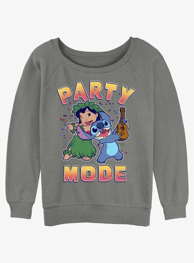 Disney Lilo &amp; Stitch Party Mode Girls Slouchy Sweatshirt