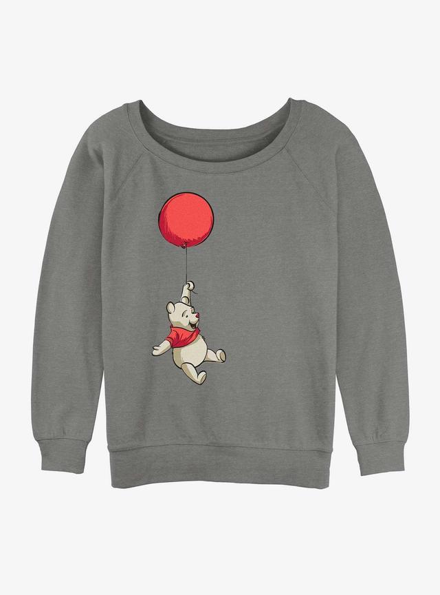 Disney Winnie The Pooh Balloon Winnie Girls Slouchy Sweatshirt