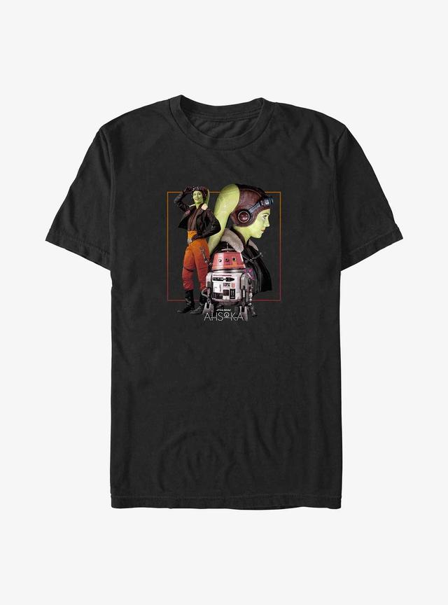 Star Wars Ahsoka Hera Syndulla And Chopper Big &amp; Tall T-Shirt