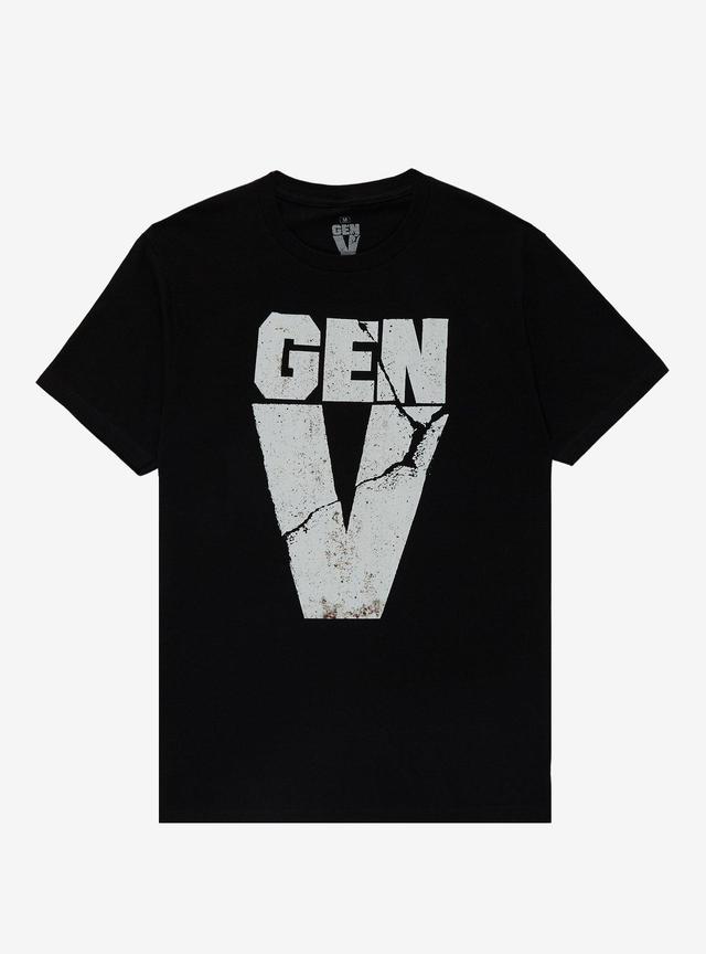 Gen V Distressed Superhero Logo Tee - The Boys Universe