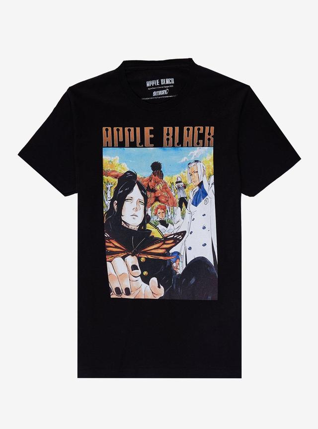 Apple Black Anime Character Group Graphic Tee - Complete Cast