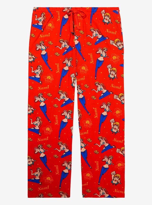 One Piece Nami Allover Print Sleep Pants &mdash; BoxLunch Exclusive