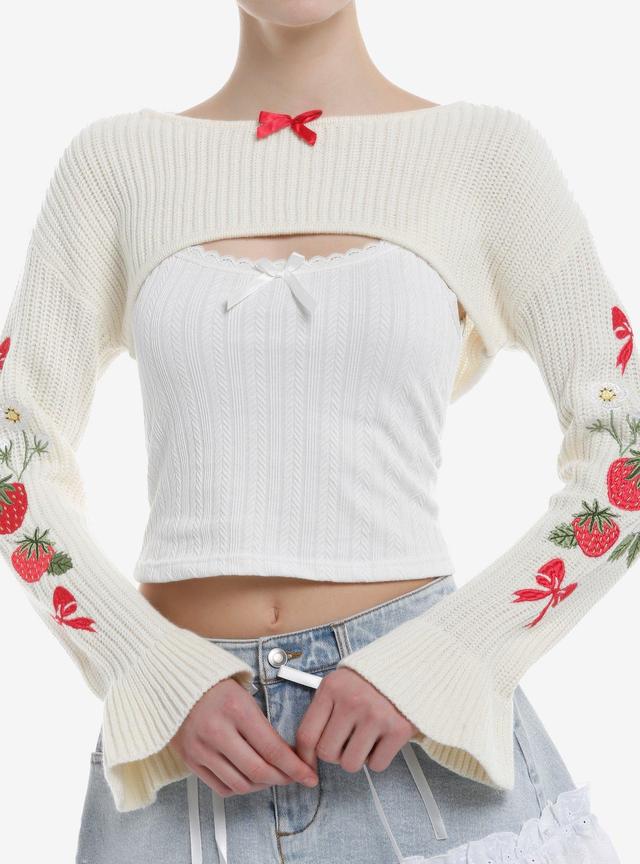 Sweet Society Strawberry Girls Knit Shrug