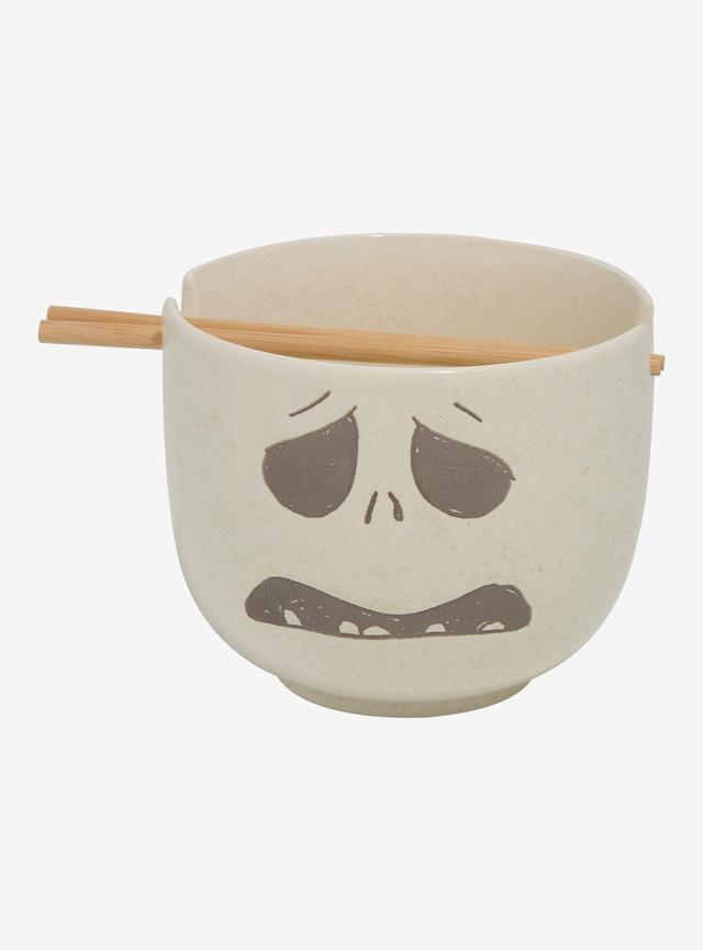 Disney The Nightmare Before Christmas Jack Skellington Face Ramen Bowl with Chopsticks - BoxLunch Exclusive