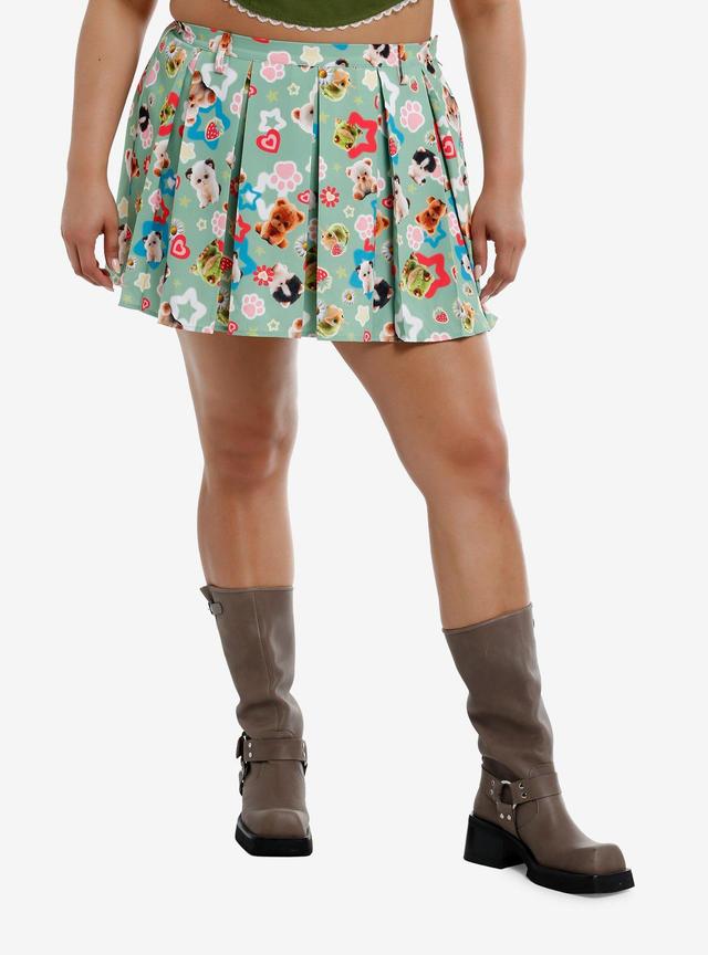 Sweet Society Cute Animals Pleated Skirt Plus Size