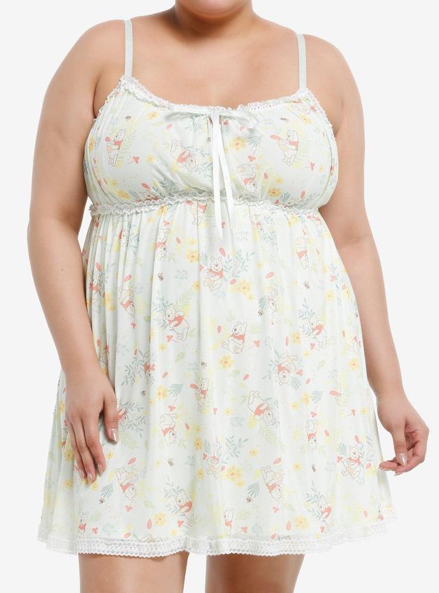Her Universe Disney Winnie The Pooh Floral Slip Cami Dress Plus Size