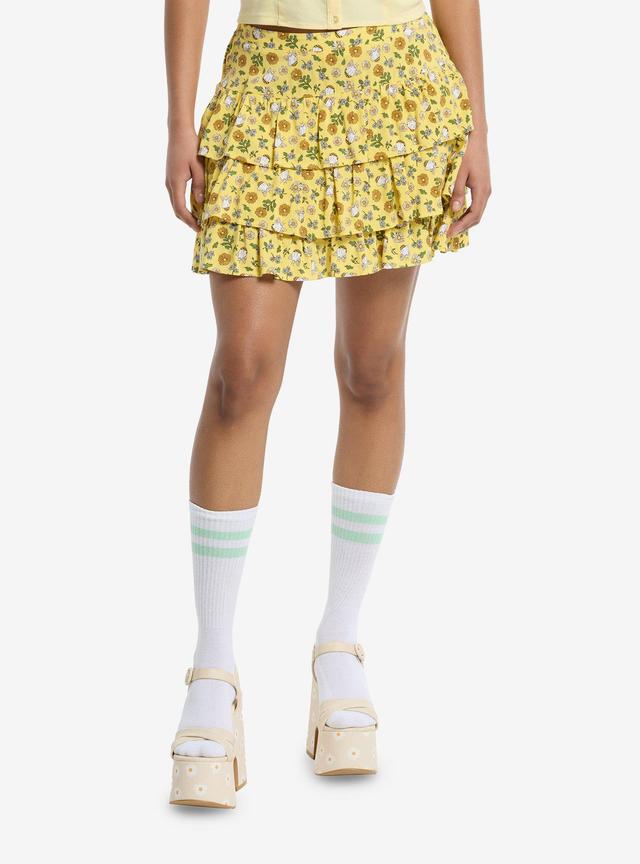 Thorn &amp; Fable Ghost Bee &amp; Flower Tiered Mini Skirt