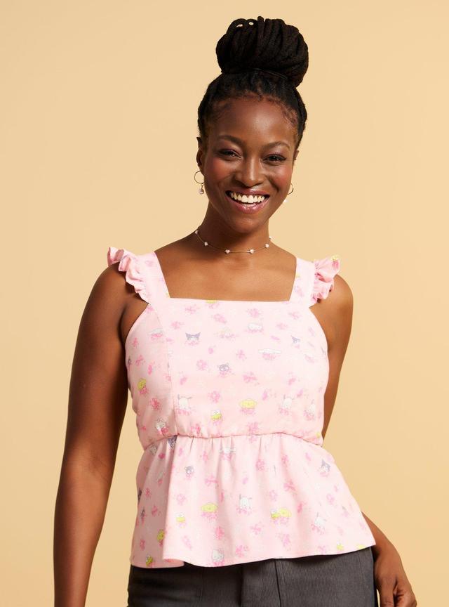 Sanrio Hello Kitty and Friends Ruffled Women's Tank Top &mdash; BoxLunch Exclusive
