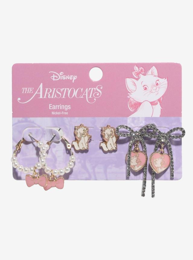 Sisney The Aristocats Marie Pearls & Bows Earring Set