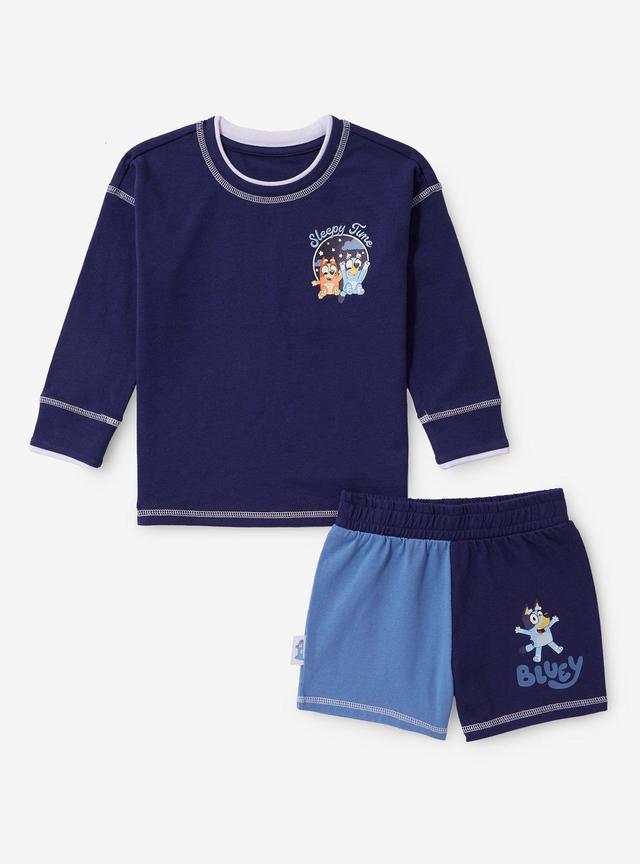 Bluey Sleepy Time Toddler Long Sleeve &amp; Shorts Set - BoxLunch Exclusive
