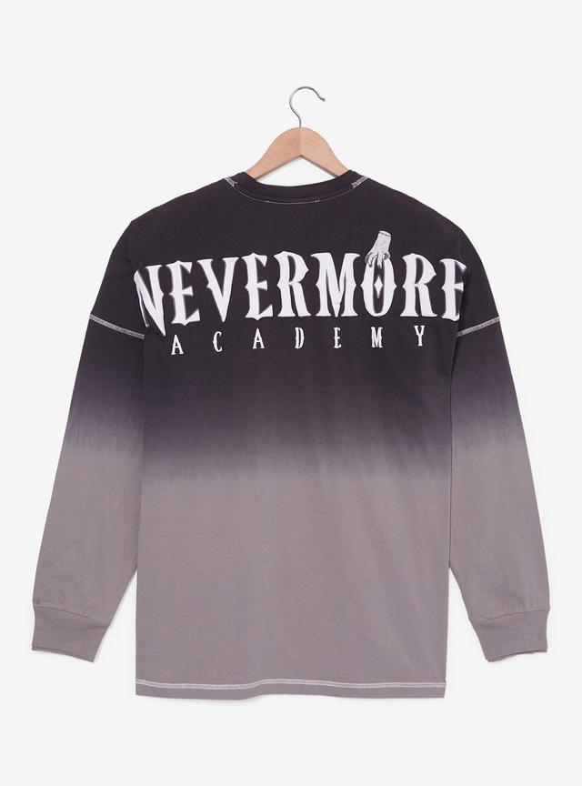 Wednesday Nevermore Academy Ombr&eacute; Long Sleeve T-Shirt &mdash; BoxLunch Exclusive