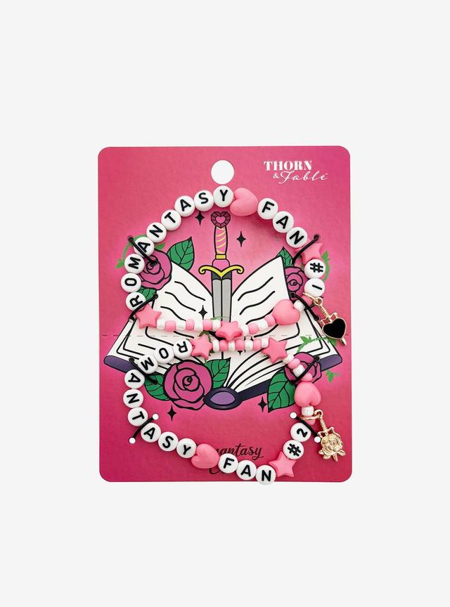 Thorn & Fable Romantasy Fan Best Friend Bead Bracelet Set