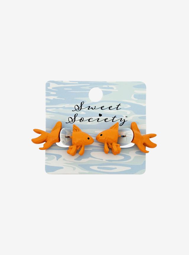 Sweet Society Goldfish FrontBack Earrings